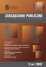 					View Vol. 20 No. 2 (2012): Public Governance
				
