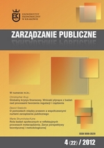 					View Vol. 22 No. 4 (2012): Public Governance
				