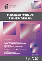 					View Vol. 26 No. 4 (2013): Public Governance
				