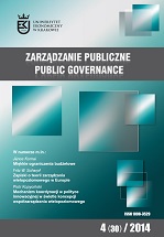 					View Vol. 30 No. 4 (2014): Public Governance
				