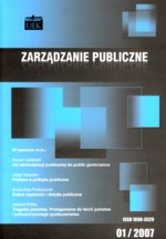 					View Vol. 1 No. 1 (2007): Public Governance
				