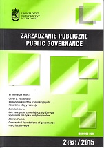 					View Vol. 32 No. 2 (2015): Public Governance
				