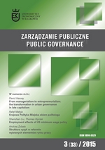 					View Vol. 33 No. 3 (2015): Public Governance
				