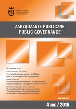 					View Vol. 38 No. 4 (2016): Public Governance
				