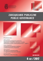 					View Vol. 42 No. 4 (2017): Public Governance
				