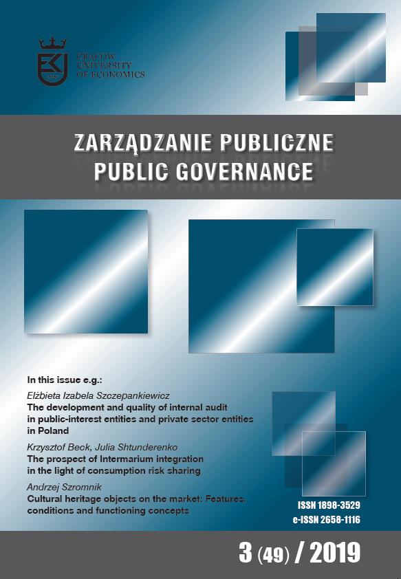 					View Vol. 49 No. 3 (2019): Public Governance
				