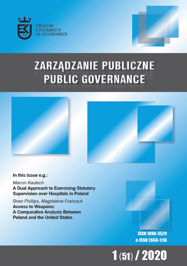 					View Vol. 51 No. 1 (2020): Public Governance
				