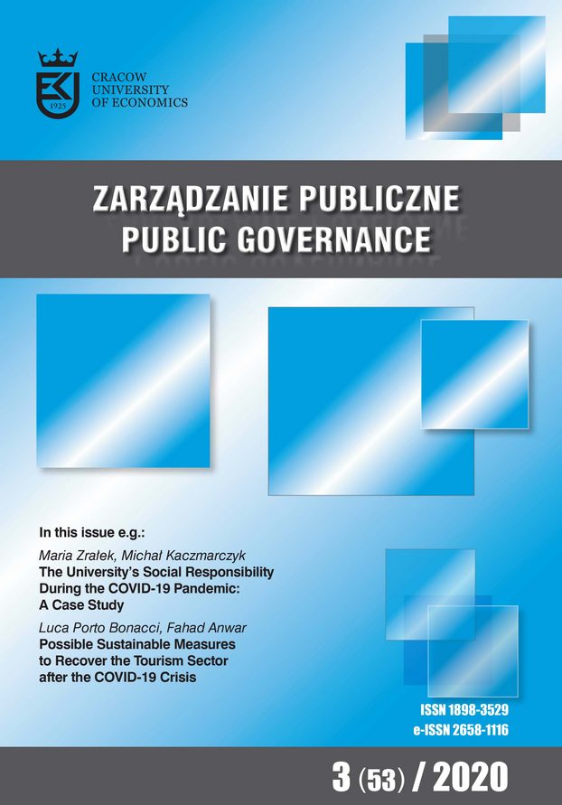 					View Vol. 53 No. 3 (2020): Public Governance
				