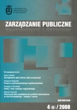					View Vol. 6 No. 4 (2008): Public Governance
				