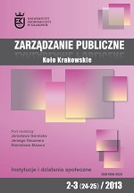 					View Vol. 2425 No. 2-3 (2013): Public Governance
				