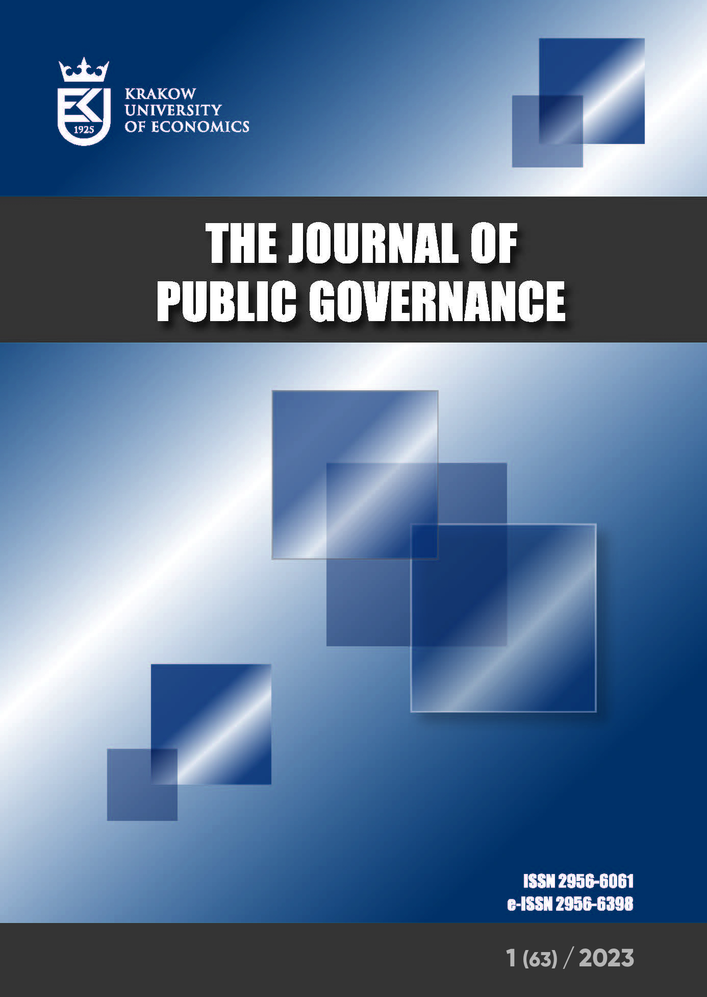 					View Vol. 63 No. 1 (2023): Journal of Public Governance
				